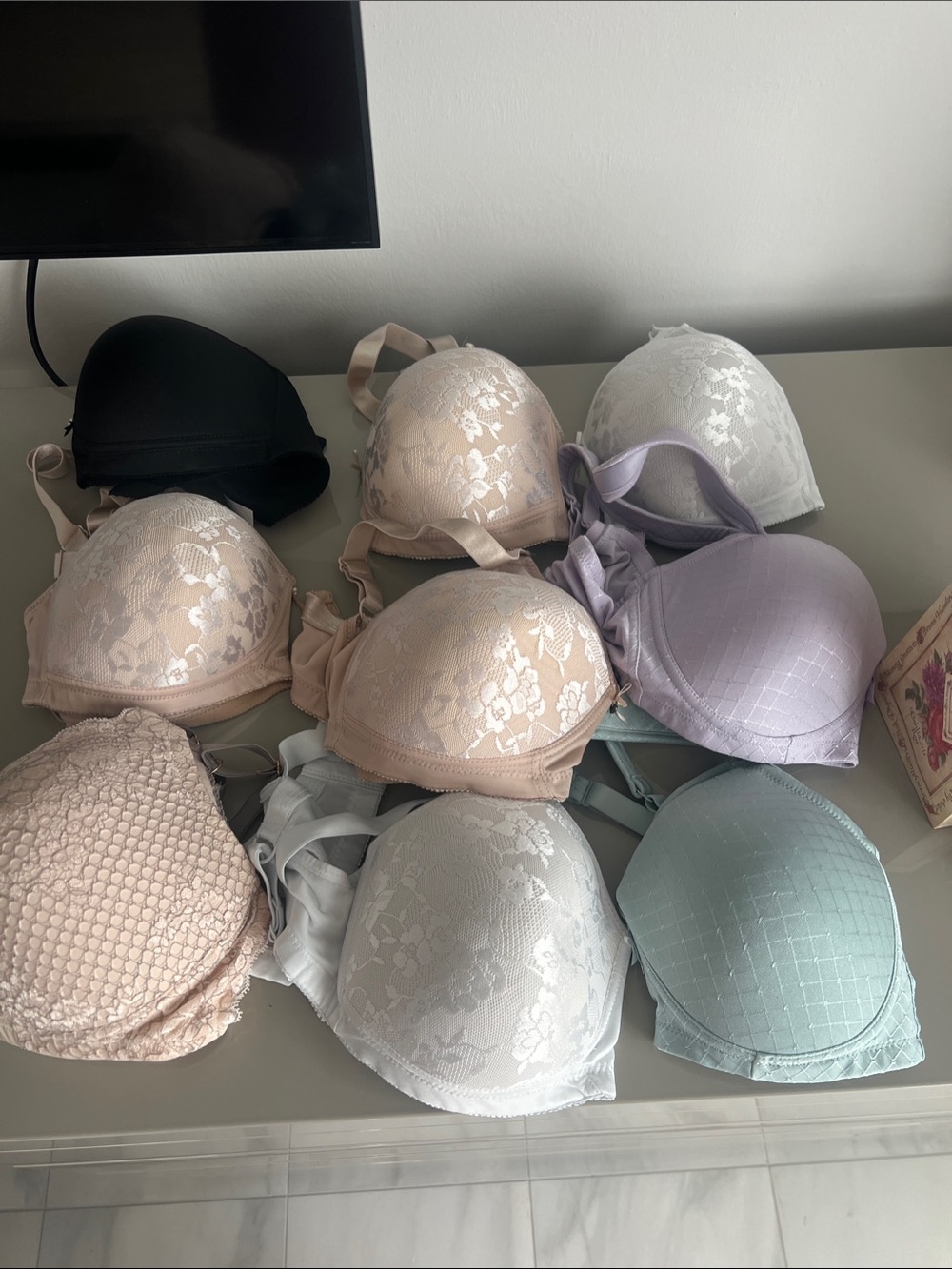 TruLife Mastectomy (Breast Cancer) Everyday Lace Bra(s) - Pastel Mix   Size 36C